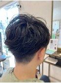 メンズショートヘア×パーマスタイル〔八戸,田向〕