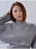 大人ショートボブ　艶感　耳掛け　20代30代【天神/今泉】