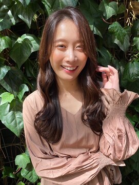 ノク(nok) ヨシンモリヘア大人可愛いピンクブラウン_グレーベージュ