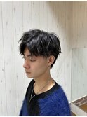 メンズカット/コンマバングセット
