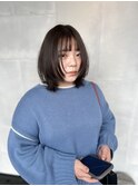 赤み消しグレージュとレイヤーボブ【ラクレ/西大分】