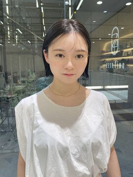 ゼスト フィーノ(ZEST fino) 【橋本姫奈】オリーブカラーとニュアンスバング