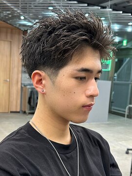 エルマーク(L-MARK) スパイキーショートザクザクショートアップバングツーブロック