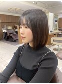 顎下まとまりボブ