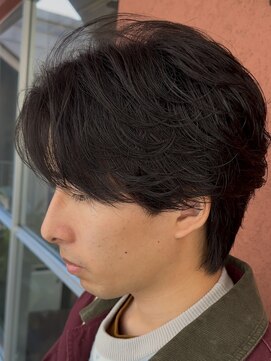 フィフスパーク(fifth PARK) 渋谷フェザーパーマニュアンスパーマセンターパート緩め20代