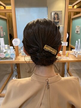 シェリール 八千代台駅(CHERIR) 【お呼ばれヘアセット】ミディアムボブのシニョンスタイル★彡