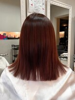 ディアンヌ(Dianne) 髪質改善トステア×トレンドオレンジカラー【Dianne_渡部】