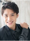 20代30代かき上げブラック大人かっこいい就活ヘアg戸田公園