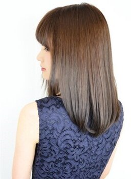 アッシュヘアーの写真/最新毛髪科学による美髪縮毛！理想以上の手触りにリピーターが後を絶たない！