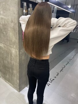 キング 枚方店(K!ng) 縮毛矯正髪質改善ハイライトレイヤーカット枚方美容室エクステ