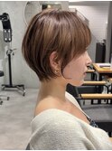 美シルエット耳かけショートヘア小顔カット似合わせカット