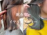 イヤリングカラーor裾カラー(ブリーチ＋オンカラー)/￥9900