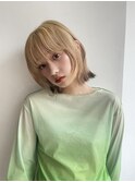 【ケアブリーチ】エンドカラー/フェイスレイヤーカット