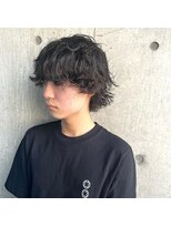 ニコフクオカヘアーメイク(NIKO Fukuoka Hair Make)&nbsp;「NIKO」ラフウルフ×波巻きスパイラル　ゆるめツイスパ福岡天神