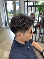 アロー 船橋店(AROH)&nbsp;サーフカール/スパイキーショート/ブルーブラック/船橋