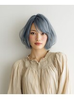 バグズ ヘアデザイン 桔梗が丘店(Baguz HAIR DESIGN)&nbsp;透明感ブルーグレーボブ