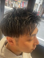 ケンジ 南林間(KENJE)&nbsp;立ち上げ×束感 メンズアップバング【南林間】