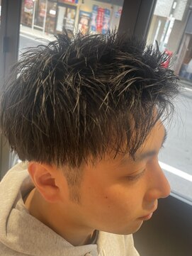 ケンジ 南林間(KENJE) 立ち上げ×束感 メンズアップバング【南林間】