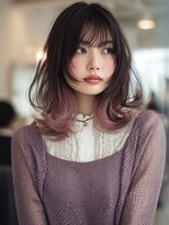ダル 渋谷/表参道(DAL.)&nbsp;顔周りカットハッシュカットダークブラウンワンホンレイヤー韓国