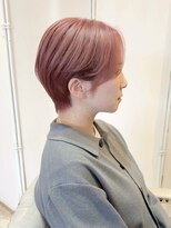 アンリー 四条烏丸店(Anree) ◆ハンサムショート×ハイトーンショートピンクカラー