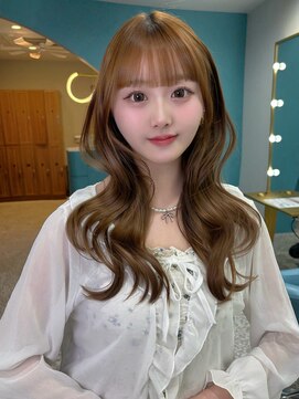 ボタン 熊本(VOTAN) 韓国ヘア/レイヤーカット/ヘーゼルベージュ/透明感