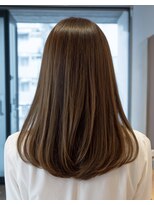 ルシードスタイル アウラ 松戸市五香(LUCIDO STYLE Aura) ココアベージュ×小顔に見せるヘアの黒髪カタログ風レイヤー