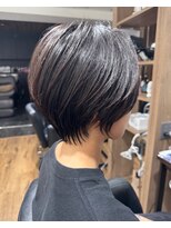 ハピネス クローバー 八木店(Happiness CLOVER)&nbsp;くびれショート白髪ぼかしハイライトブラウン大和八木