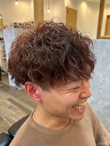 ブリス(BLISS)&nbsp;無造作スパイラルパーマ×ツーブロックマッシュ