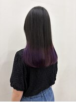 ロックス バイ マグ 松本(rocks BY MAG)&nbsp;デザインブリーチカラーパープル透明感グラデーションカラー