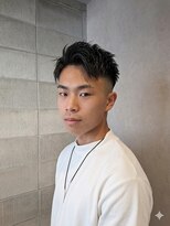 ワンワンオー バーバーショップ コンチネンタル(@110 BARBER SHOP continental)&nbsp;スパイキーアクティブショートツーブロックミドルフェード
