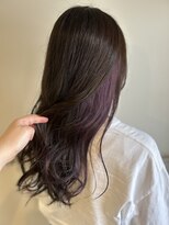 ククル ヘアー(cucule Hair)&nbsp;京都・西院cuculehair　パープルインナーカラー