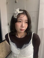 ビーヘアー 近鉄八尾店(Bee.hair)&nbsp;ボブに似合うレースリボンアレンジ／八尾
