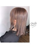 新潟×シフォンベージュ×艶カラー×色素改善
