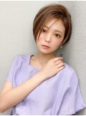 LallYou　錦糸町　フリンジウェーブミルキーベージュショート