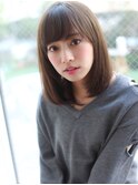 大人可愛い小顔モテ髪ボブルフアッシュレイヤーダークアッシュ