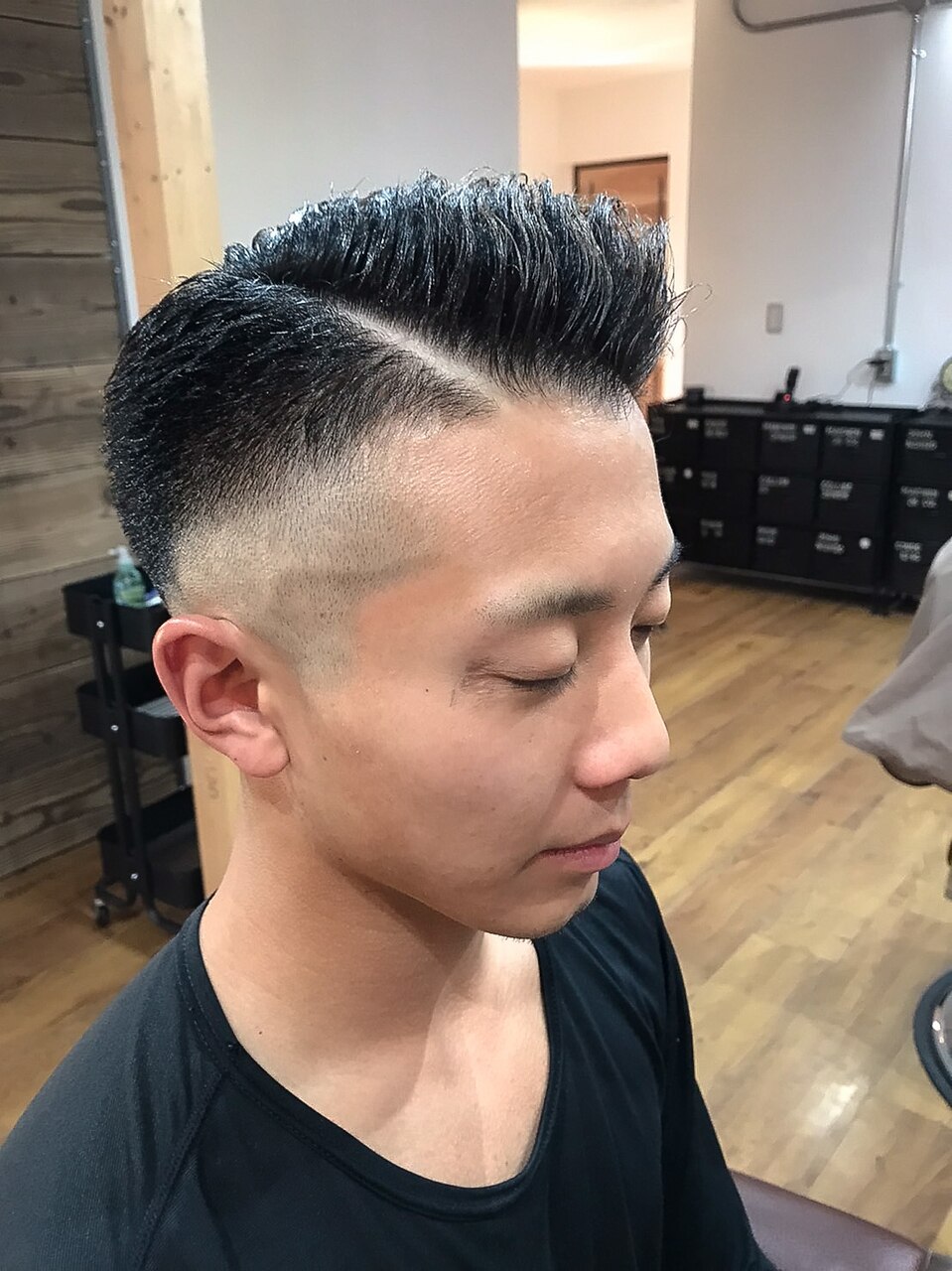 カット＆スキンフェード．ライン5000円→4500円