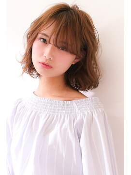 ロアー ヘアー ワメン(RAWR hair WaMen) 無造作ウェーブ♪ゆるふわミディ