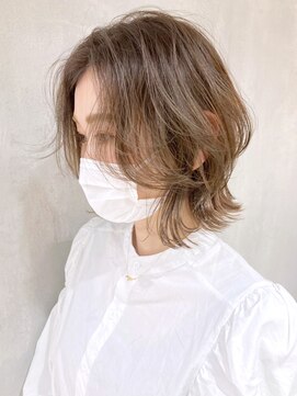 アイティーバイアルバム 八王子店(IT by ALBUM) ハイライトレイヤー_マロンベージュAラインボブ_ba324083