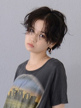 ロアー 葛西店(RAWR hair) 【RAWR】黒髪ショート_ウザバング