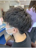 波パーマ&マッシュショート