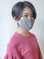 モリオフロムロンドン 原宿本店(morio from London) 【morio原宿】刈り上げショートパーマ風アレンジ 前髪なし