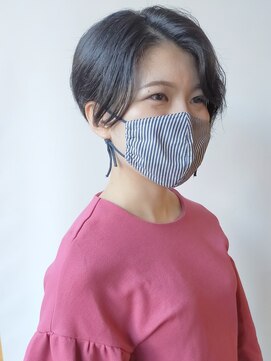 モリオフロムロンドン 原宿本店(morio from London) 【morio原宿】刈り上げショートパーマ風アレンジ 前髪なし