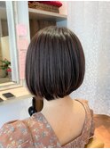 キレイめカジュアル,マロン,ショートボブ, こっくりカラー[草加]