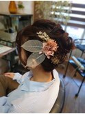 結婚式前撮りヘアセット