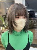 顔周りレイヤー×切りっぱなしボブ［DecoL.クボタ］