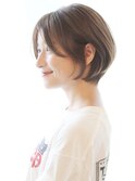 【30代40代50代】耳かけ小顔ショートボブ　ショート