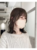 切りっぱなしミディアム / オリーブアッシュ