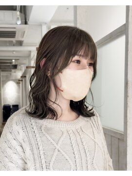 ゴウトゥデイ 横須賀店(GO TODAY) 切りっぱなしミディアム / オリーブアッシュ