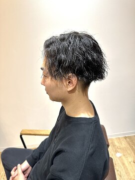 アメラボ 平針店(AmeLab) 【波打ちパーマ】刈り上げ ツイストスパイラルパーマ マッシュ