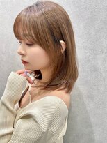 エジョン 三鷹店(Aejon) #バレイヤージュ#グレージュカラー#ボブウルフ#ココアベージュ